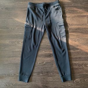 Express Men Cargo Stretch Joggers Black Sz M NWT